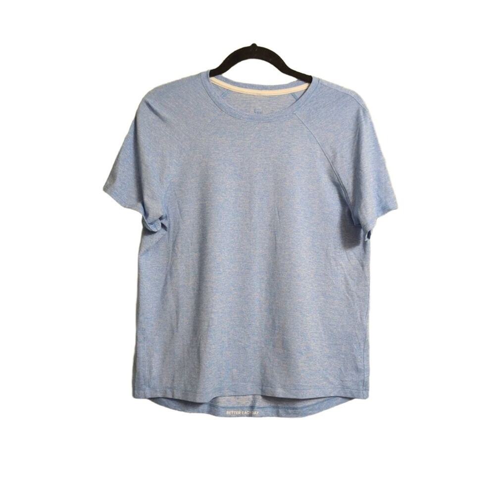 Lululemon Blue Heather Crew Neck Raglan Sleeves Athletic T-Shirt L (est)